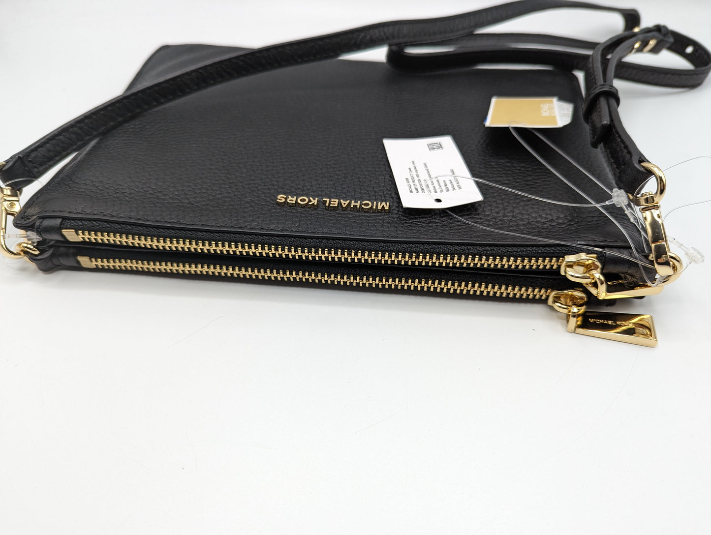 MICHAEL KORS Grained Cross Body Bag - Black