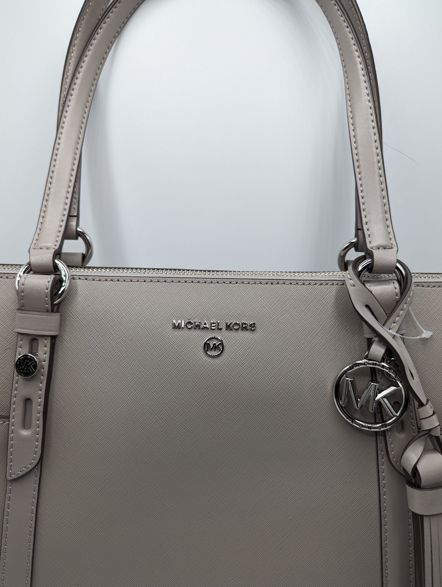 MICHAEL KORS Sullivan medium leather tote - pearl Grey