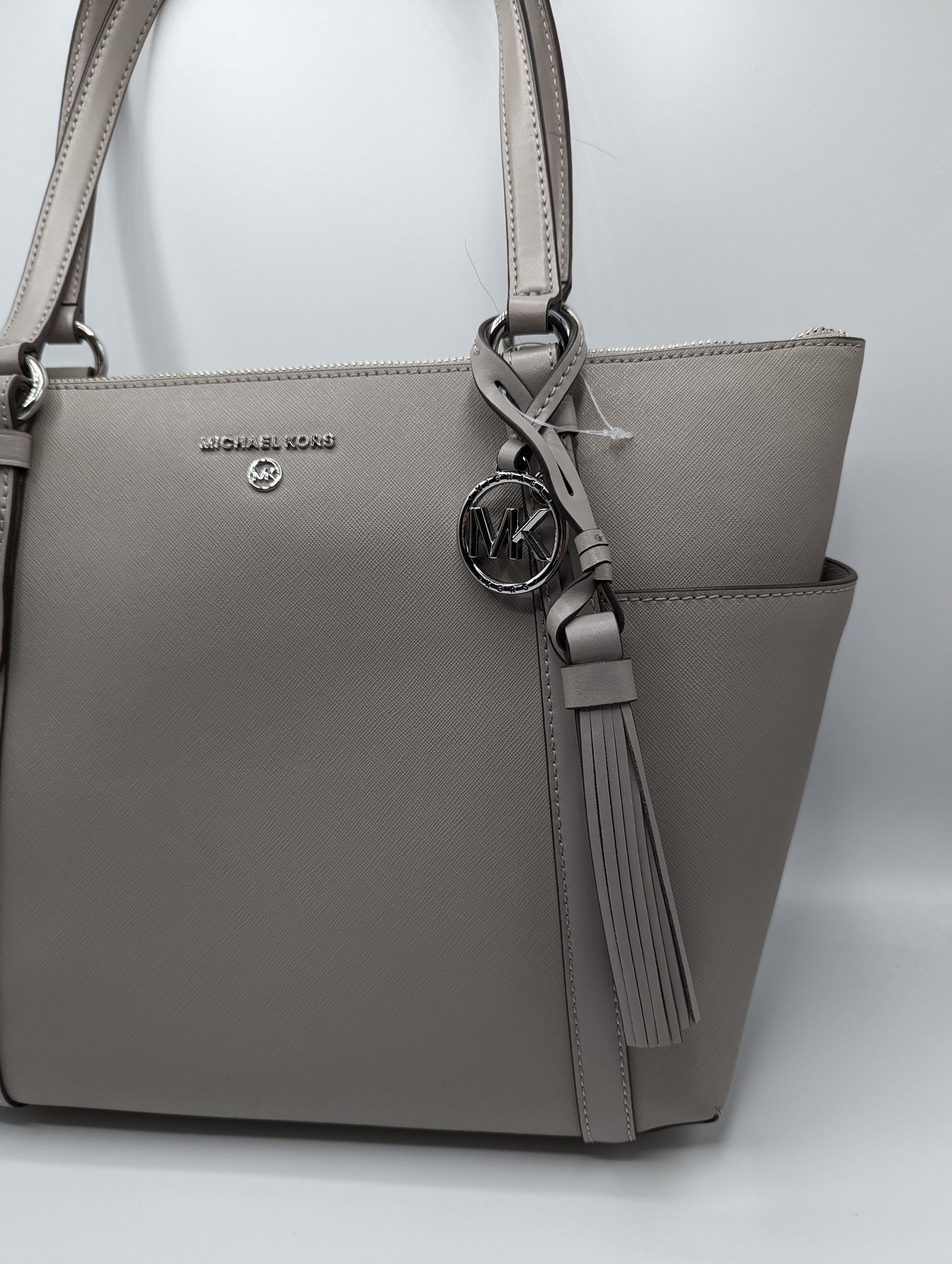 MICHAEL KORS Sullivan medium leather tote - pearl Grey