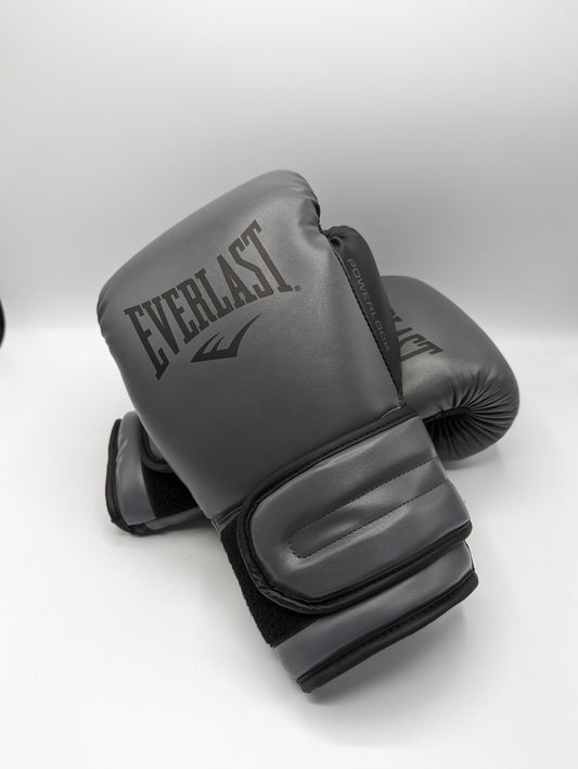 Everlast Powerlock Training Gloves- Adults - Black/Grey