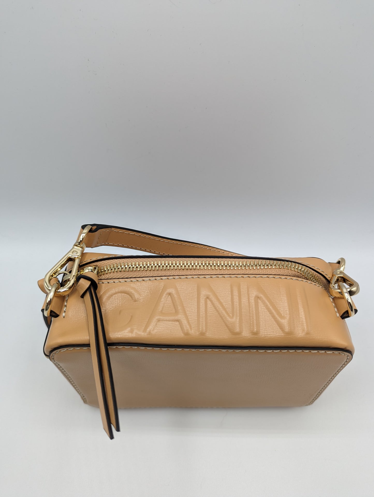 GANNI Banner Camera Bag - Tan Brown