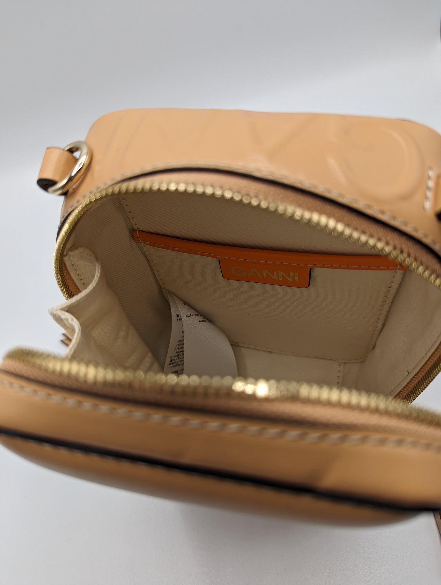 GANNI Banner Camera Bag - Tan Brown