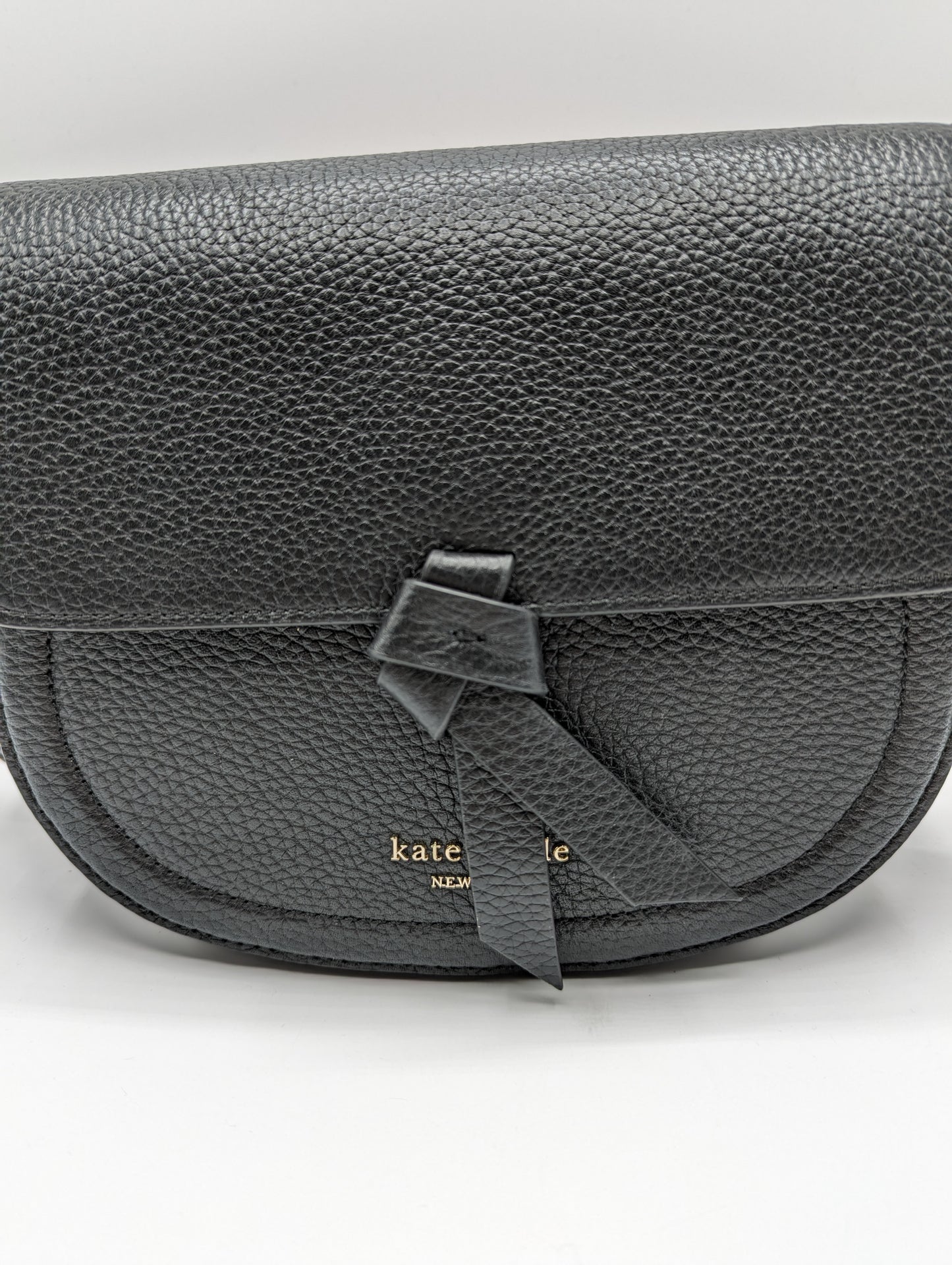 KATE SPADE Knott Crossbody Saddle Bag - Black