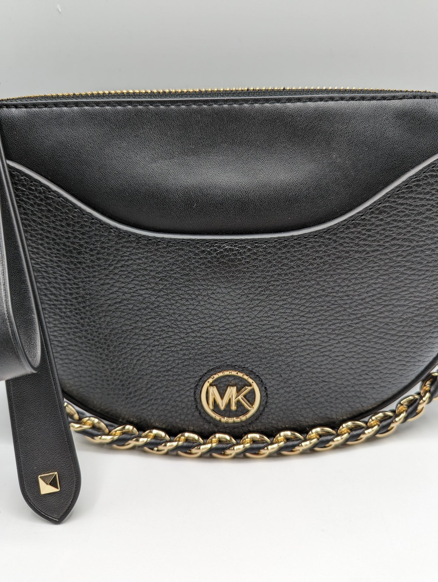 Michael Kors Dover Moon Pouchette Bag - Black