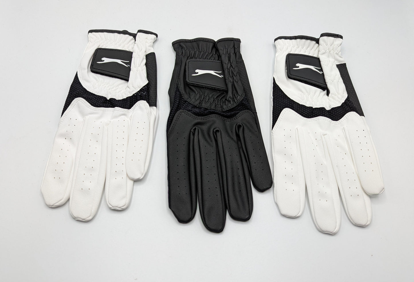 X3 SlazengerV300 Mens Golf Gloves - White/Black