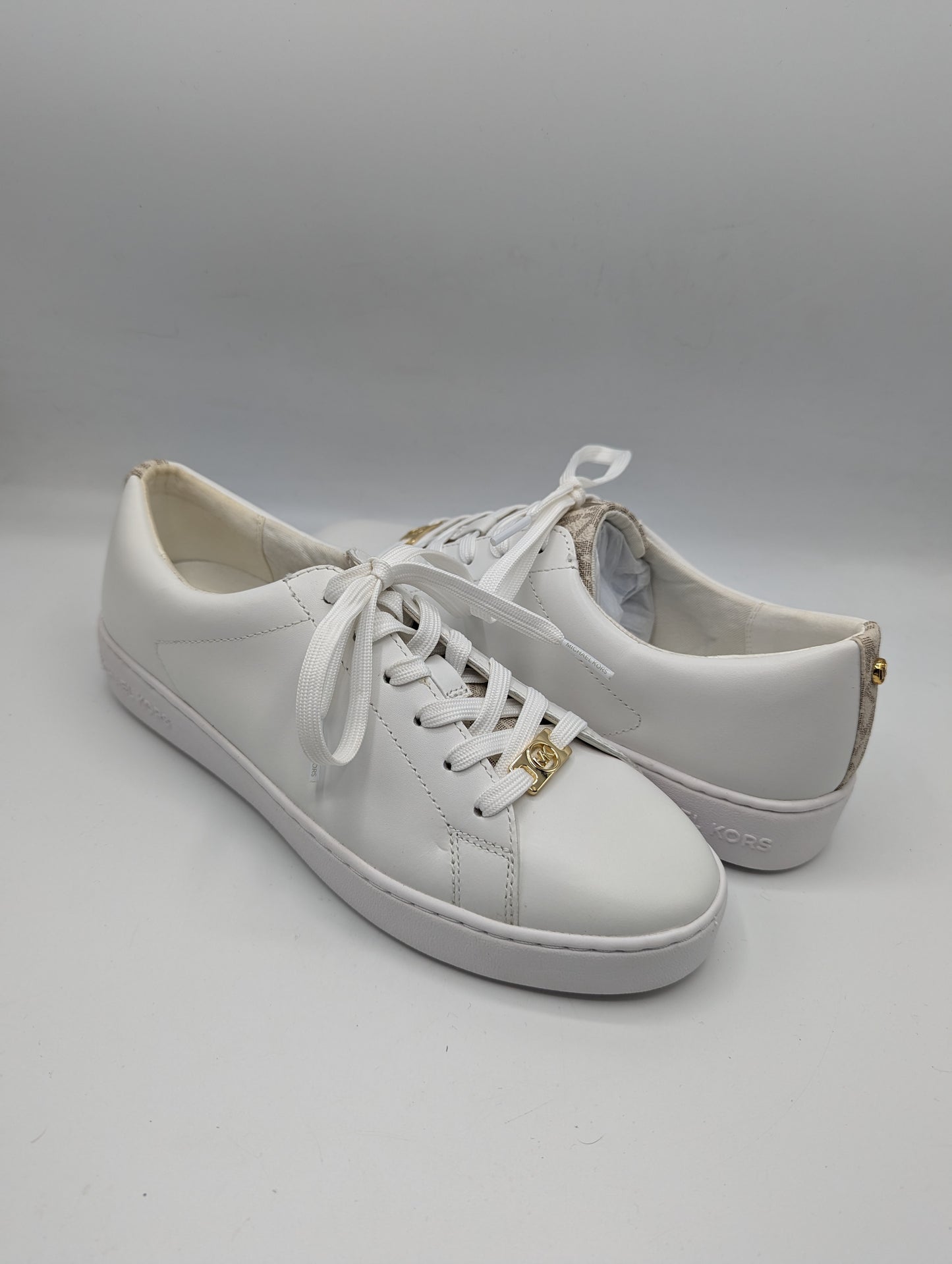 MICHAEL KORS Keaton Heart Trainers Womens - White