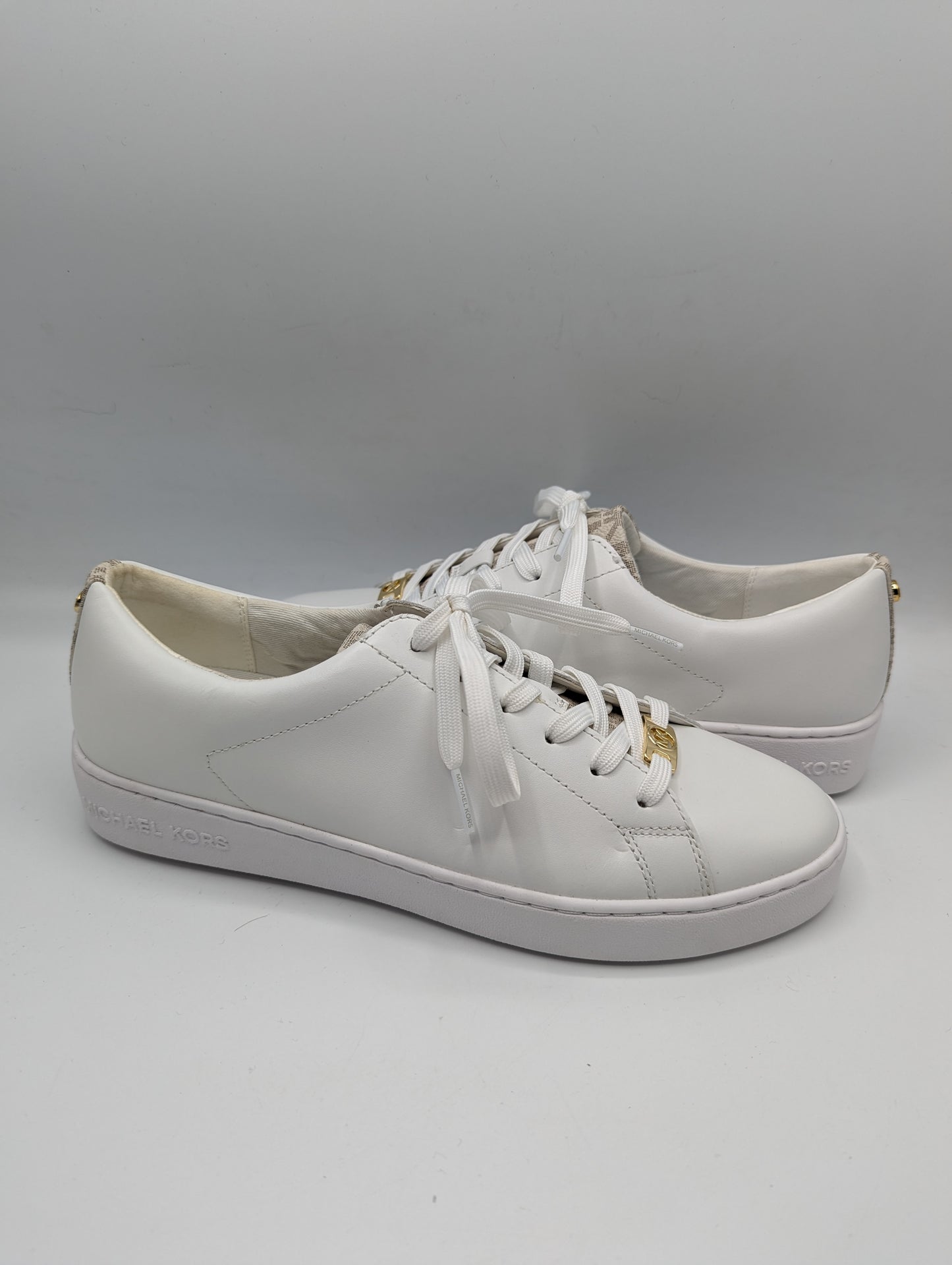 MICHAEL KORS Keaton Heart Trainers Womens - White