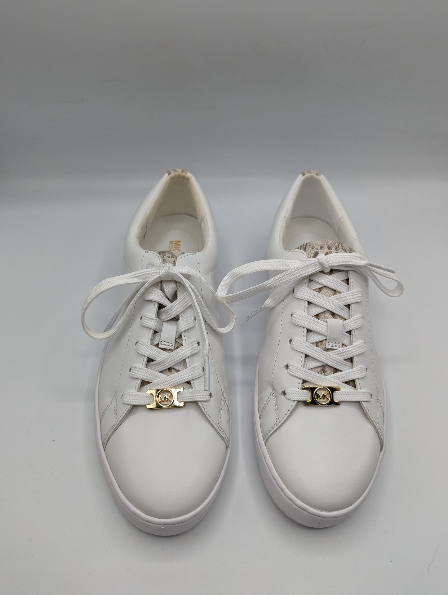 MICHAEL KORS Keaton Heart Trainers Womens - White