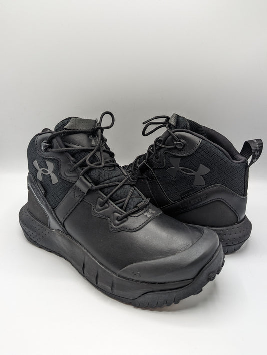 Under Armour Micro G Valsetz Mid Leather Waterproof Boots Mens Black