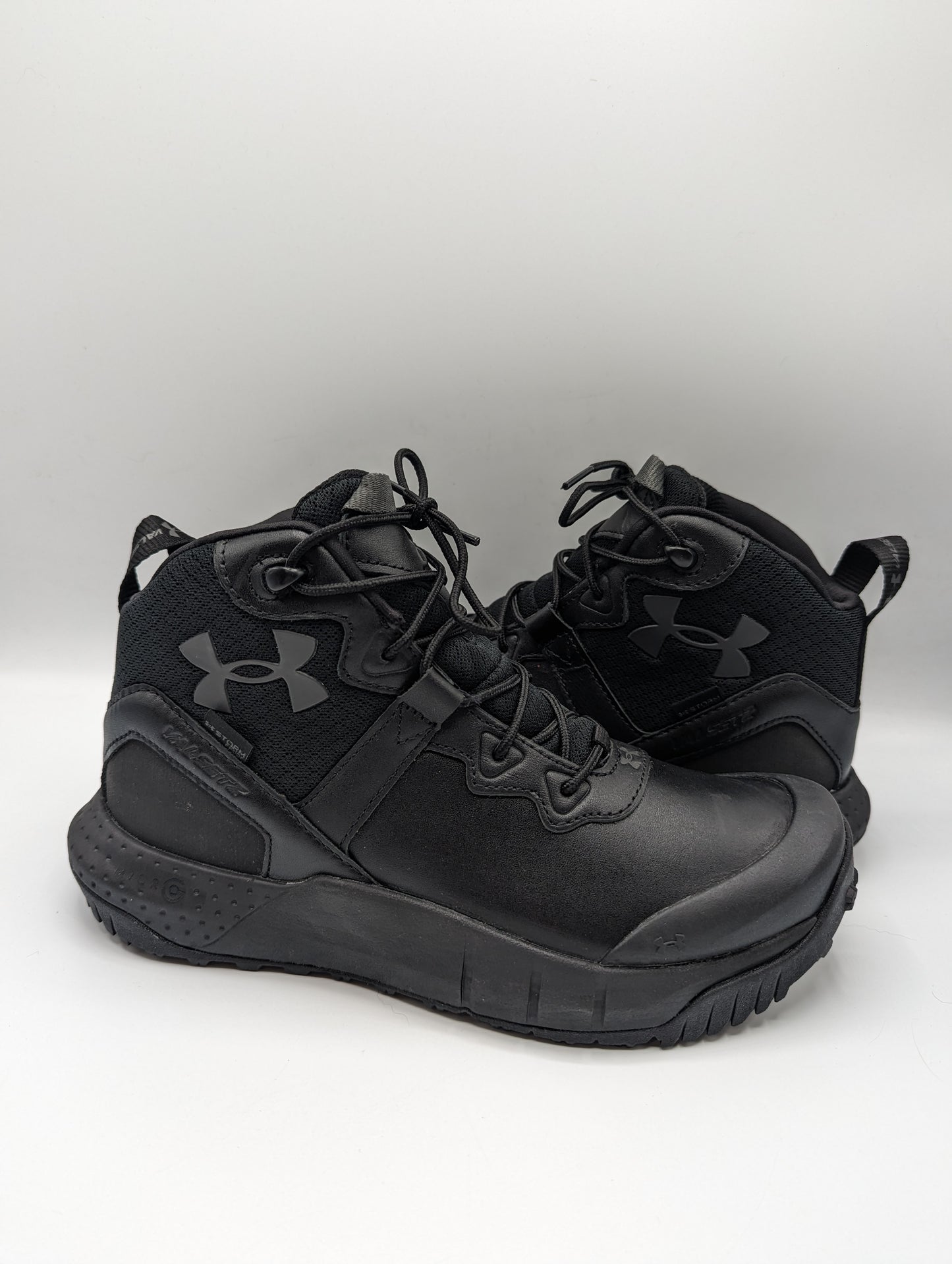 Under Armour Micro G Valsetz Mid Leather Waterproof Boots Mens Black