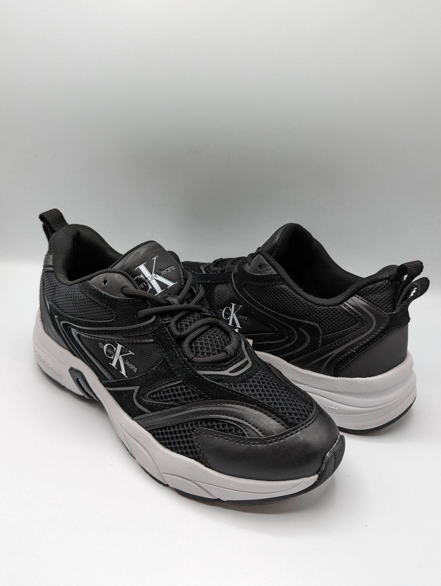 CALVIN KLEIN Retro Tennis Trainers - Womens - Black