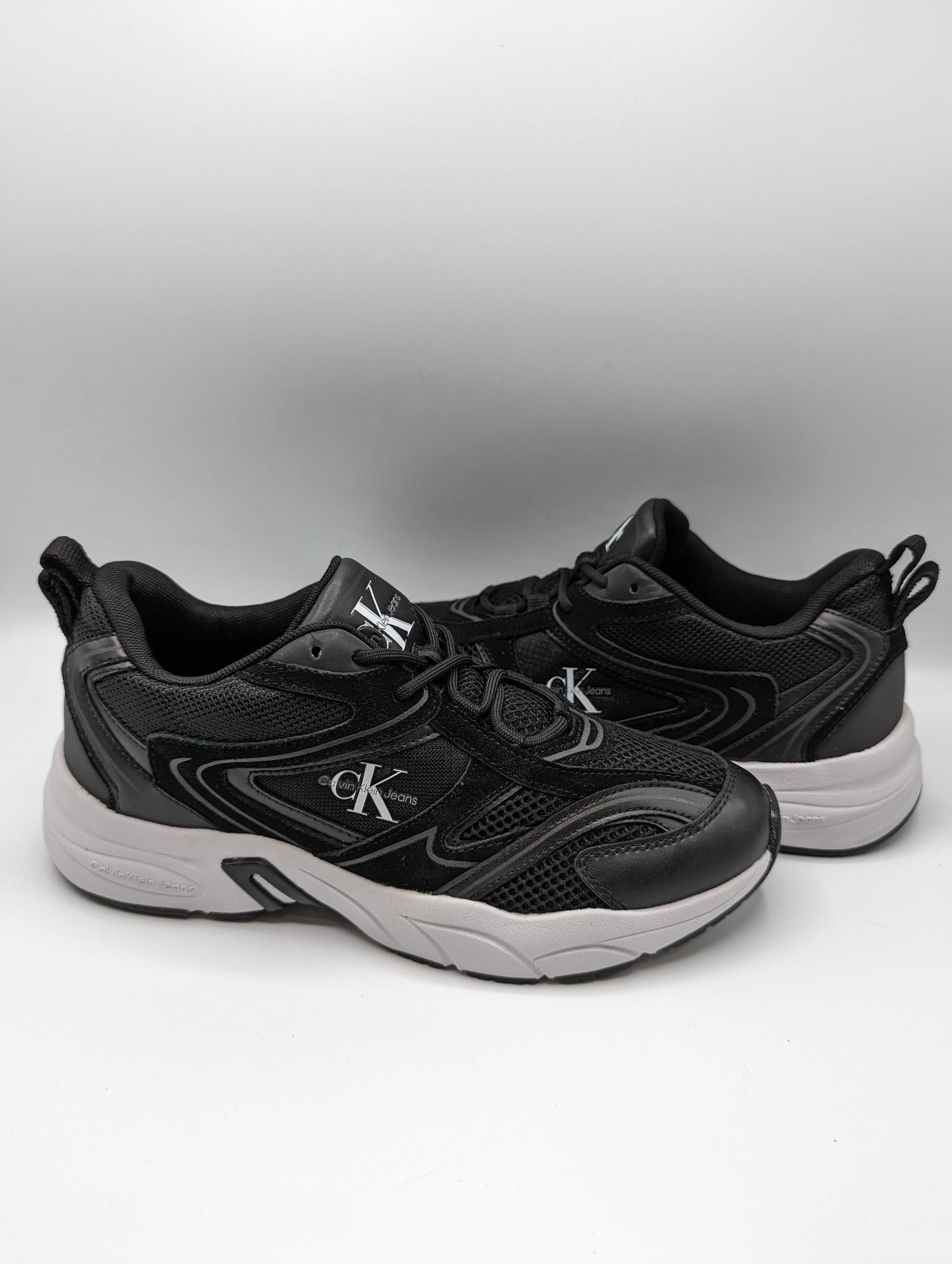 CALVIN KLEIN Retro Tennis Trainers - Womens - Black