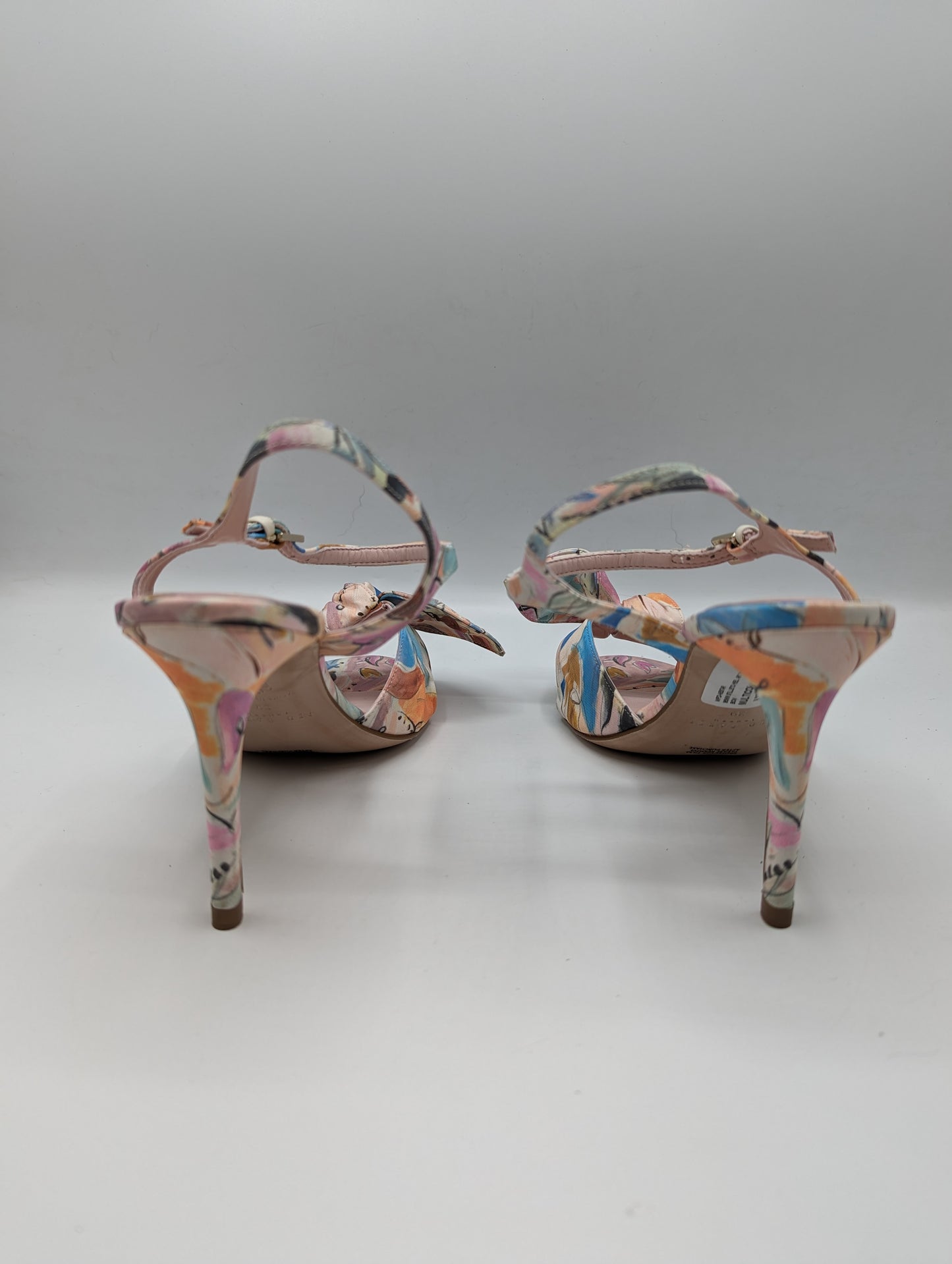 Ted Baker Nestar Art Print Stilleto Heels With Bow - Womens - Pink