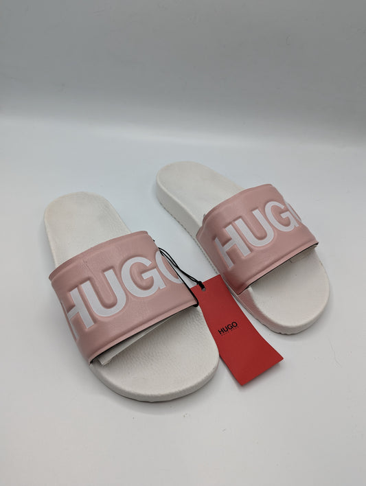 HUGO Time Out Sliders/Sandals - Womens - Pink/White