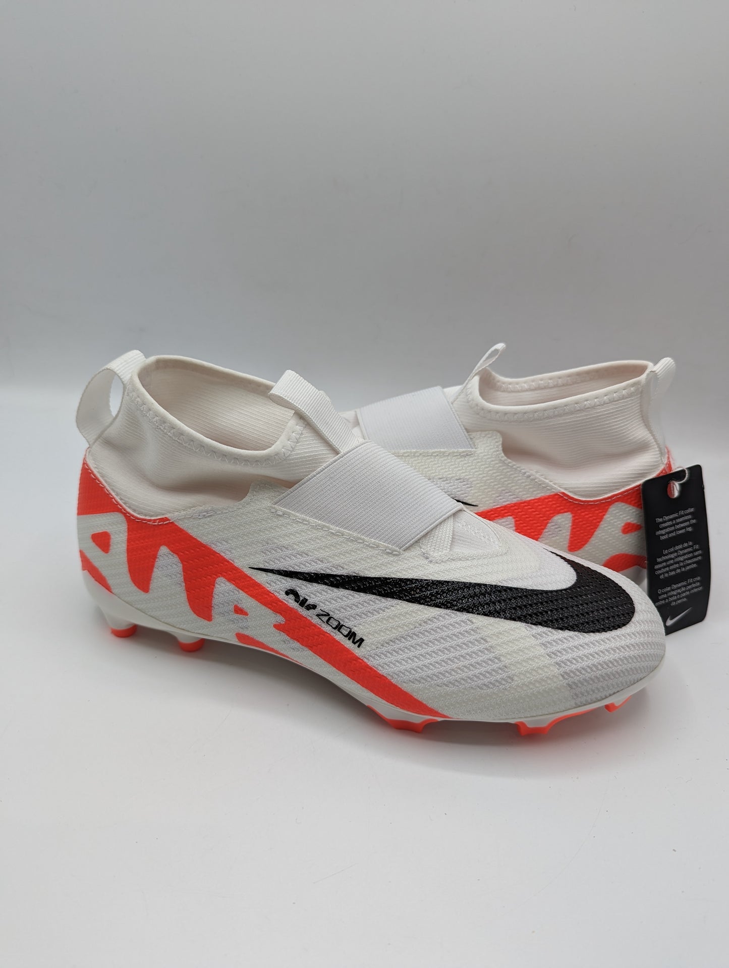 Nike Mercurial Superfly Pro DF Junior Firm Ground Football Boots - White