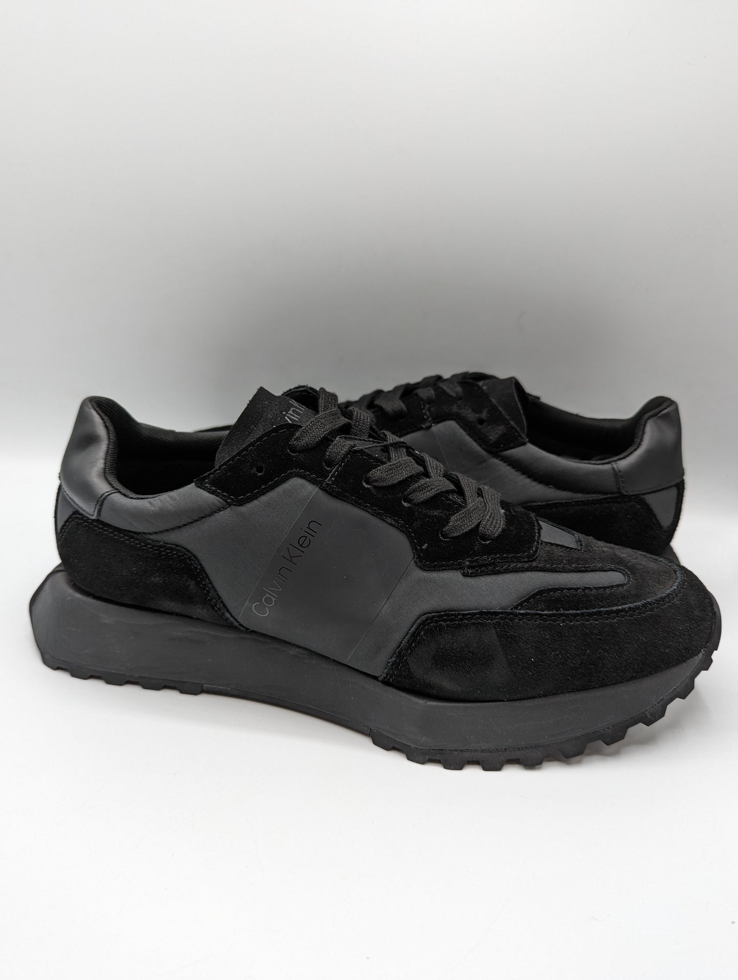 CALVIN KLEIN Suede Trainers Mens - Black