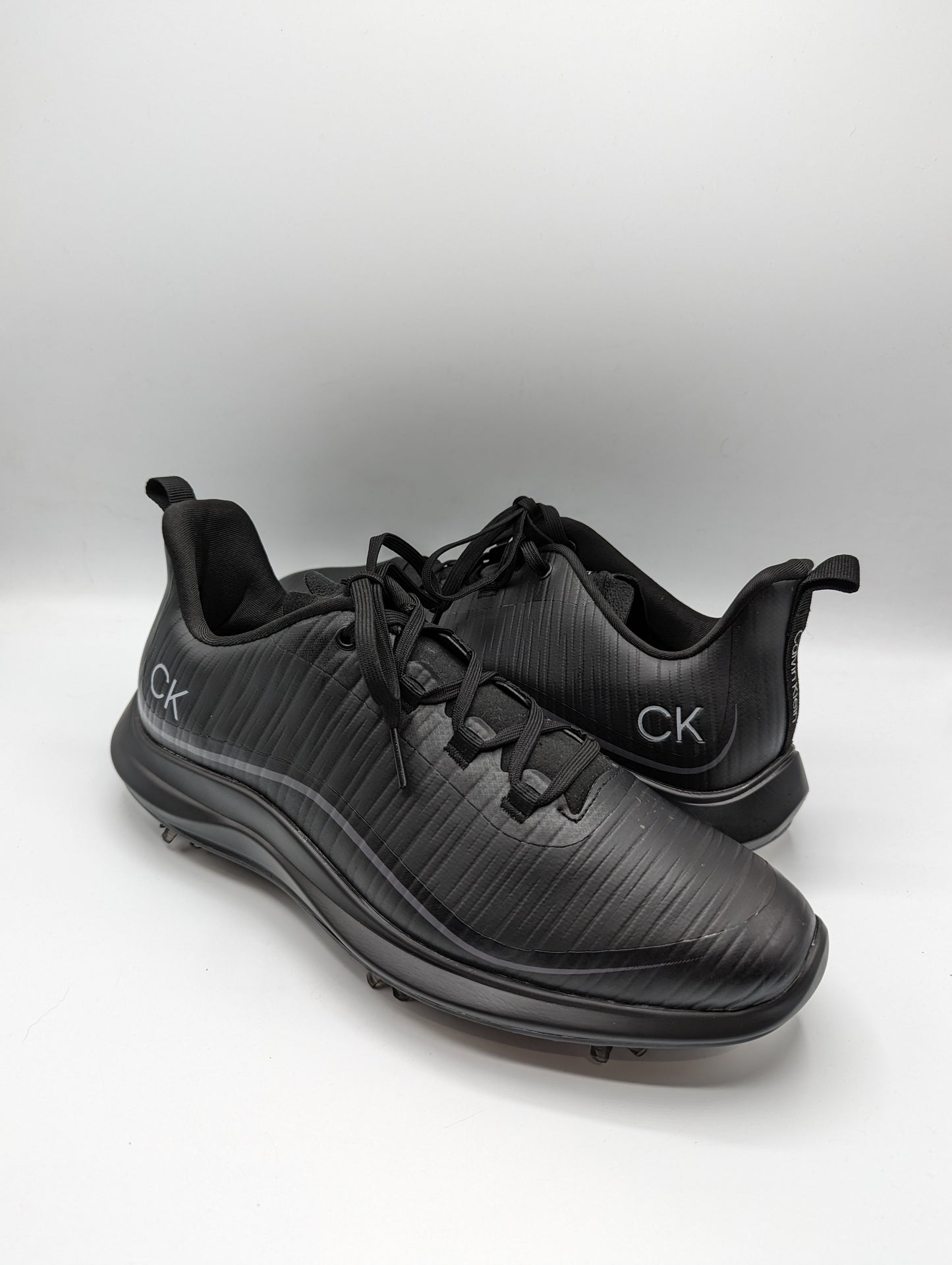 CALVIN KLEIN GOLF Brooklyn Spiked Golf Shoes Mens - Black