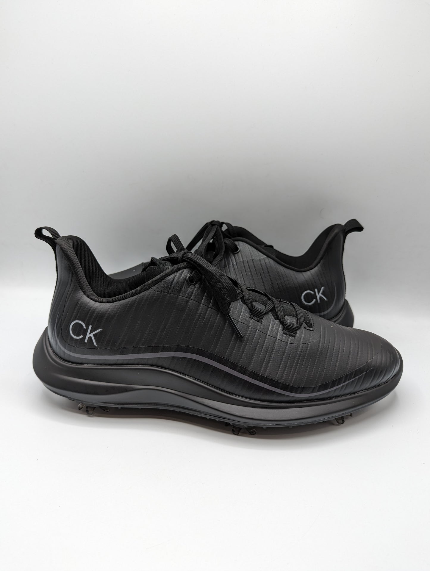 CALVIN KLEIN GOLF Brooklyn Spiked Golf Shoes Mens - Black