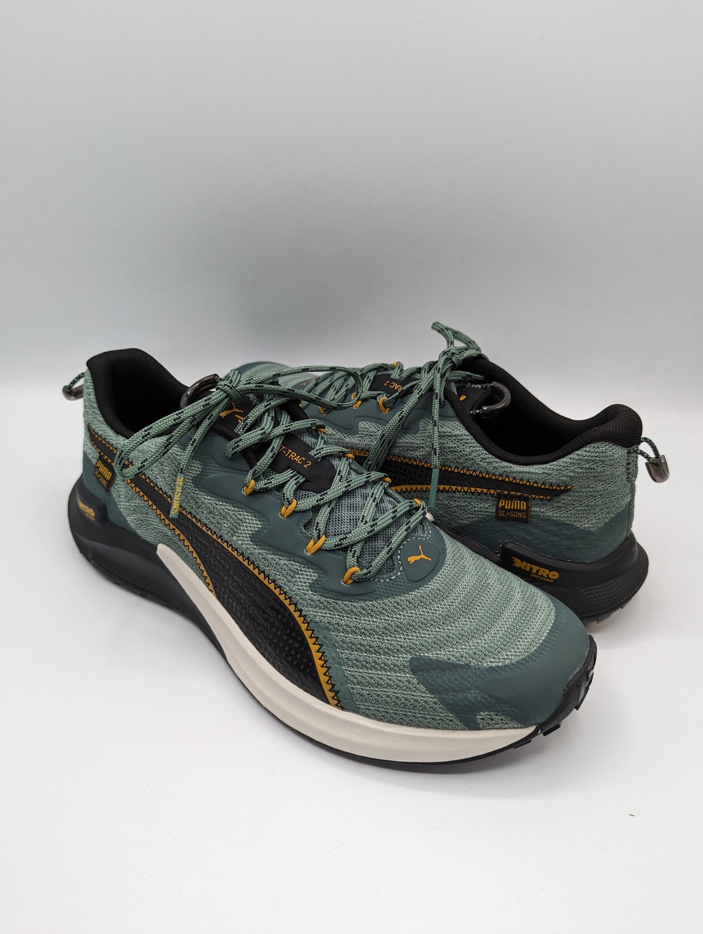 Puma Fast-Trac NITRO 2 Men's Trail Running Shoes- Green