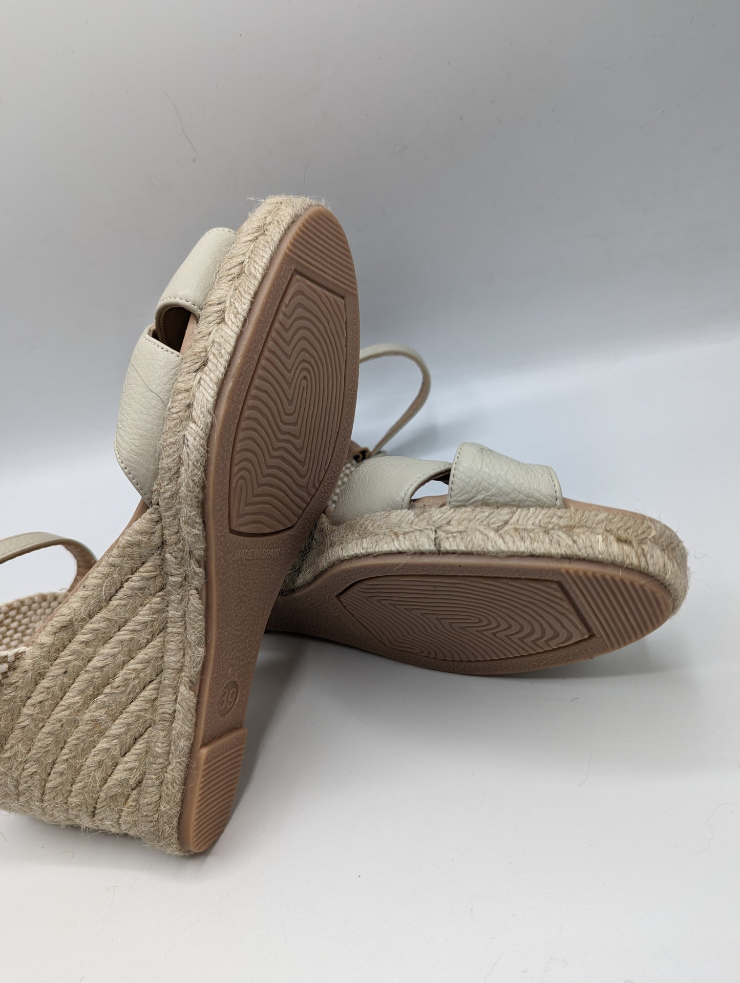 LK BENNETT Angele woven leather wedges Womens - Beige