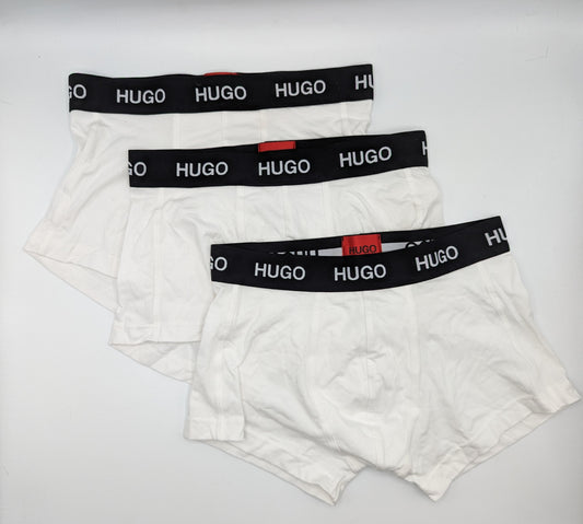 HUGO BOSS 3 Pack Boxer Shorts - White