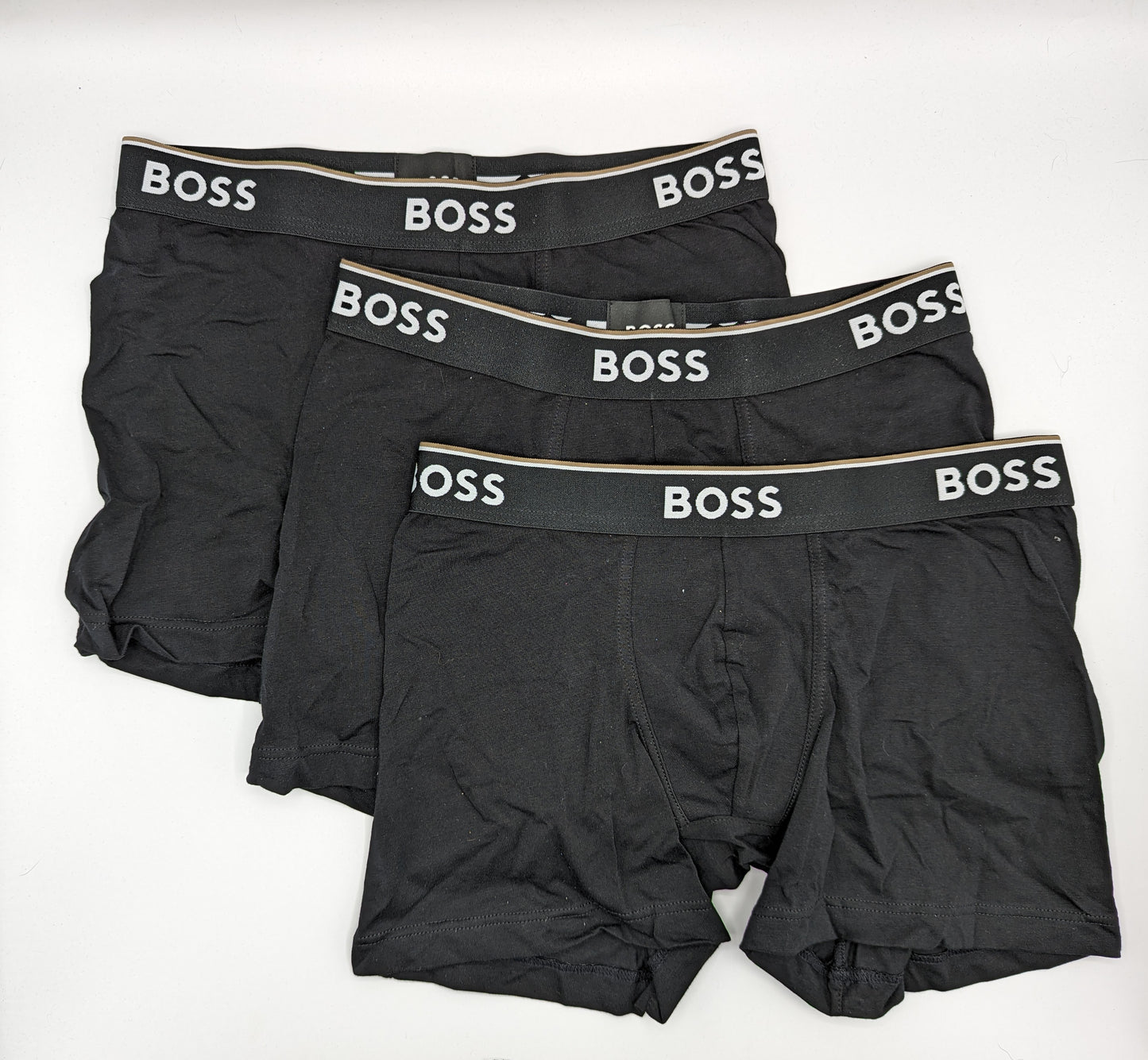 BOSS 3 Pack Power Boxer Shorts - Black