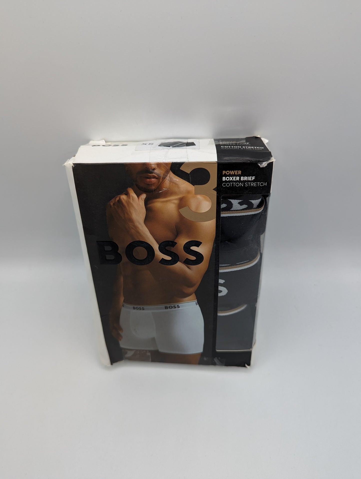 BOSS 3 Pack Power Boxer Shorts - Black