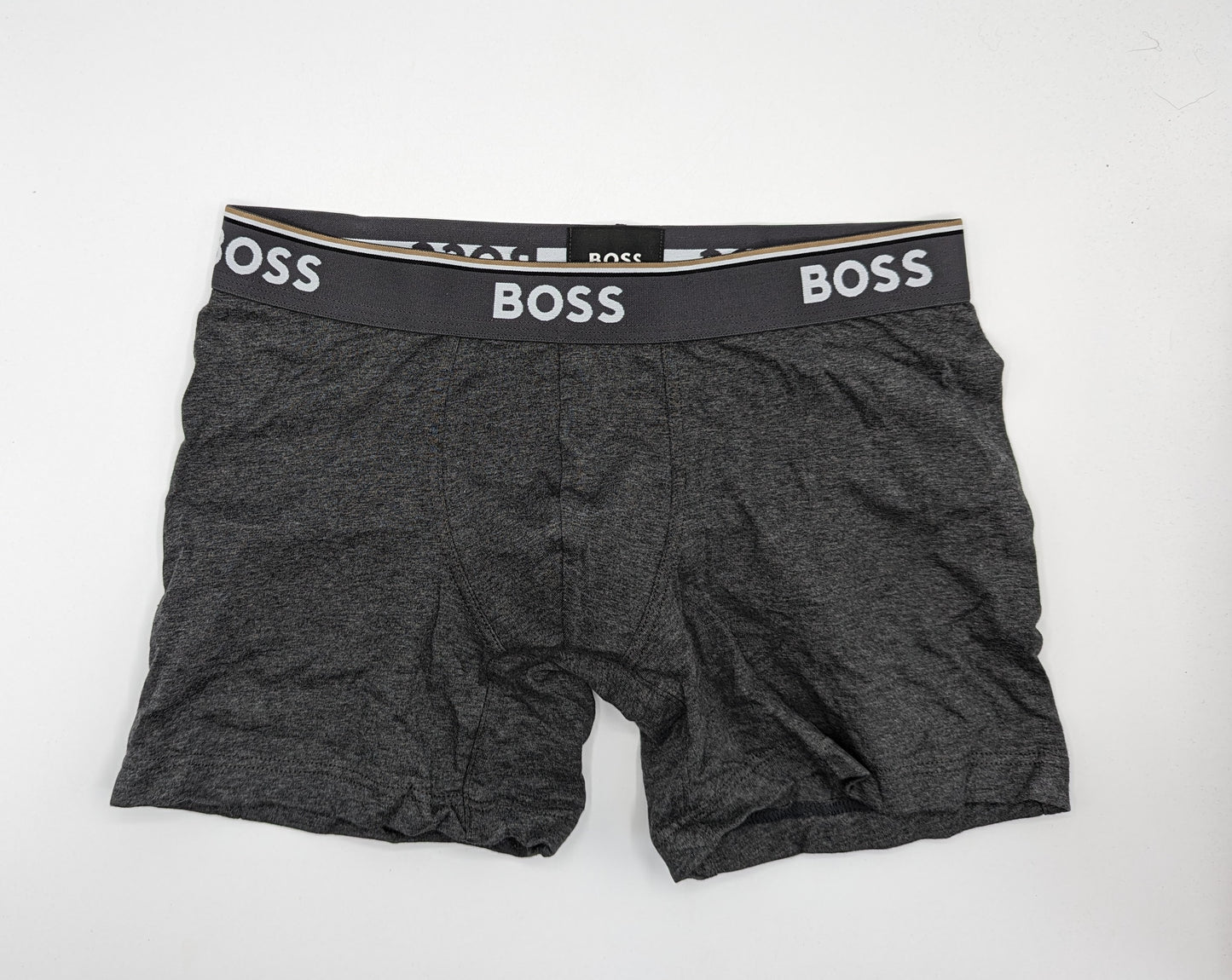 HUGO BOSS 3 Pack Boxer Shorts - Grey/Black