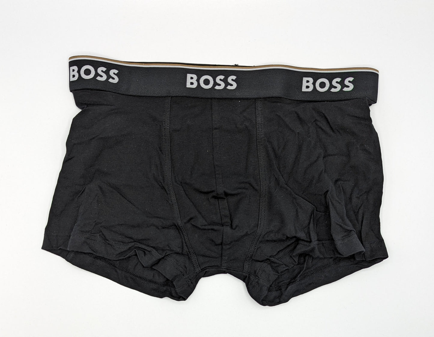 BOSS 3 Pack Power Boxer Shorts - Black/Brown Striped