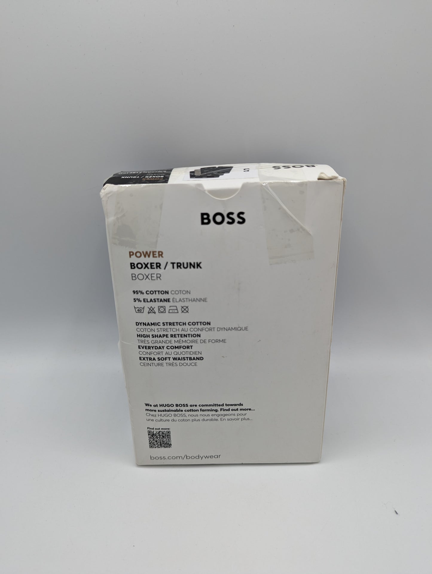 BOSS 3 Pack Power Boxer Shorts - Black/Brown Striped