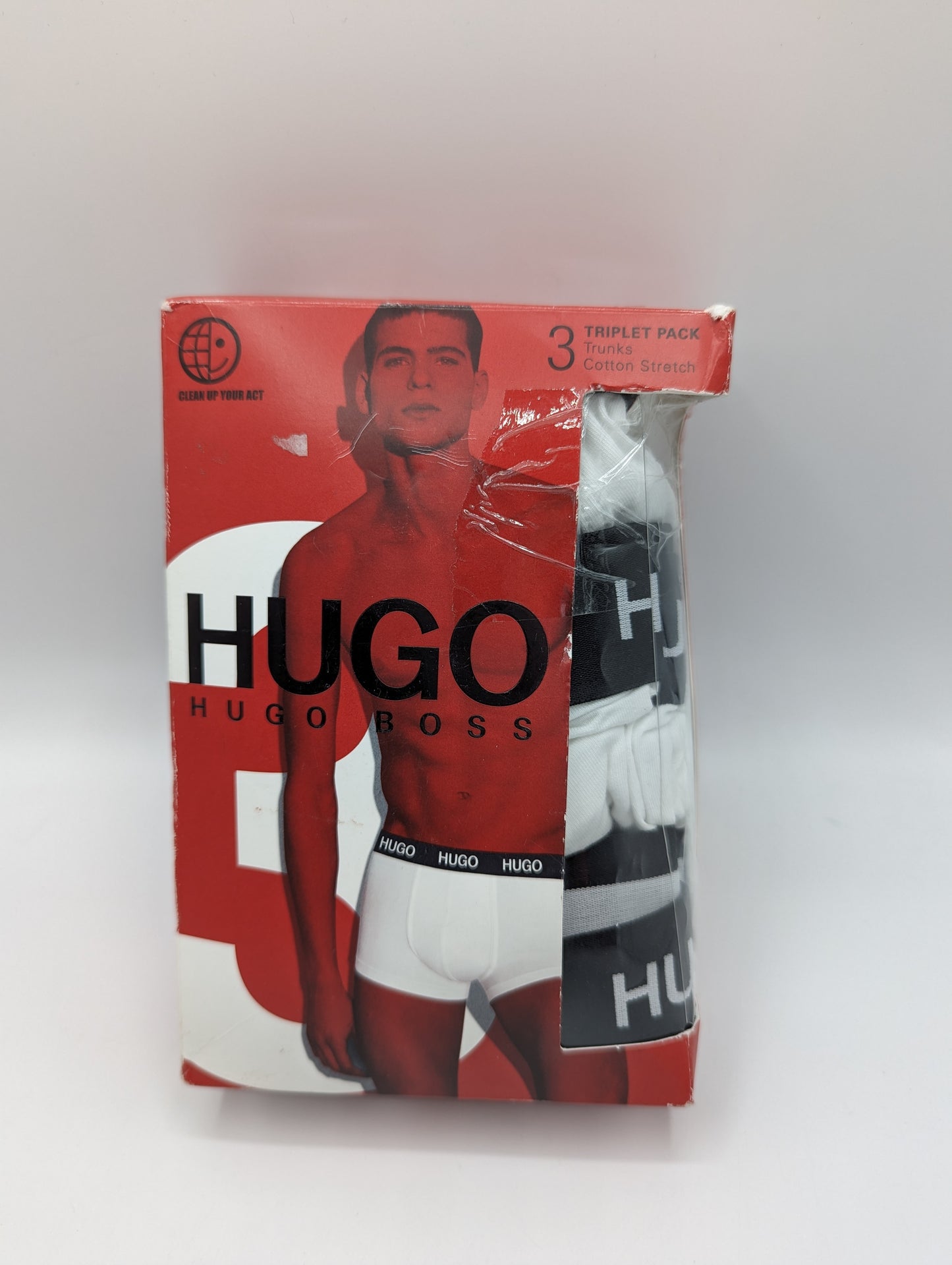 HUGO BOSS 3 Pack Boxer Shorts - White