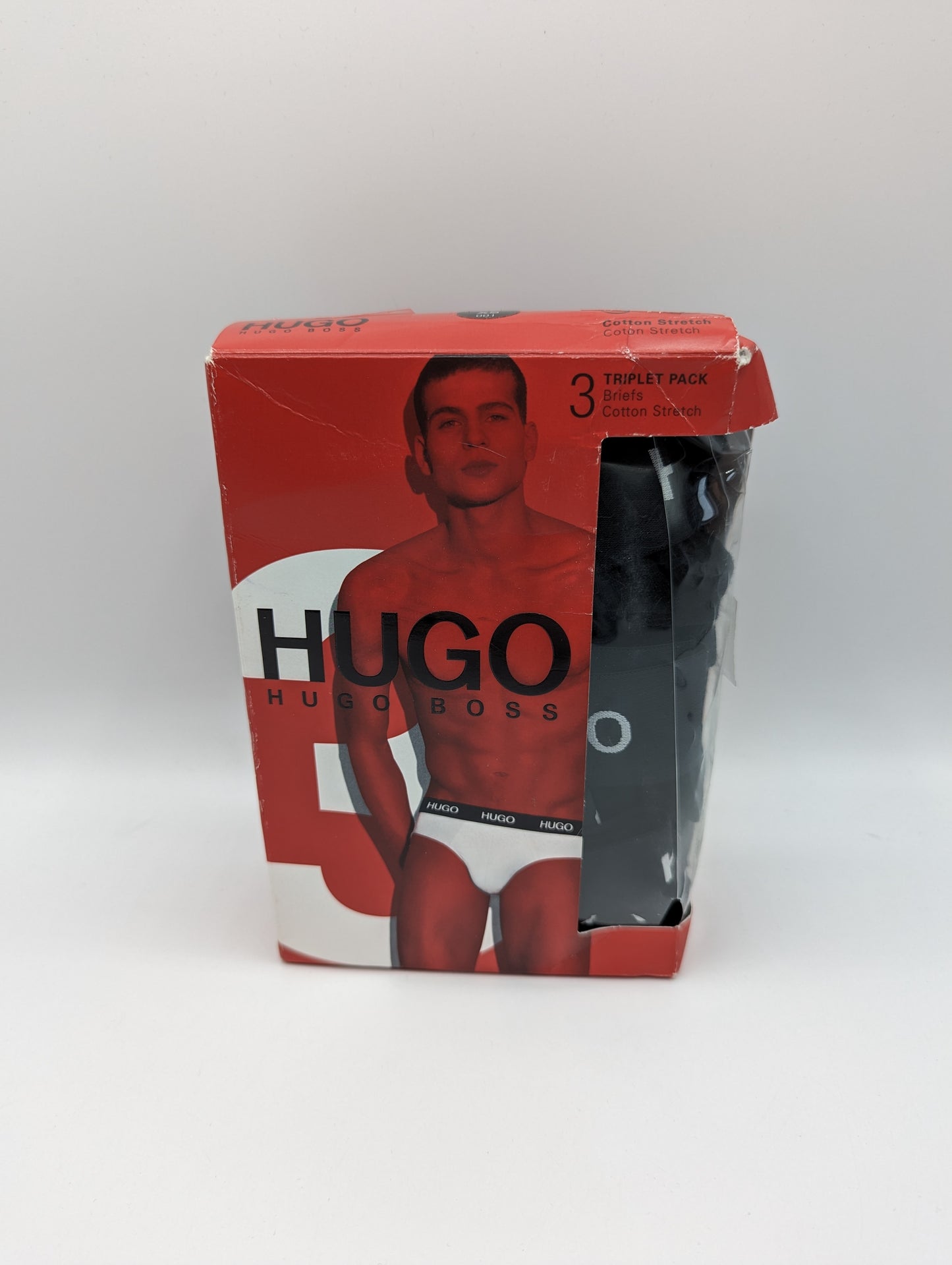 HUGO BOSS Hip Briefs Trunks 3 Pack - Black