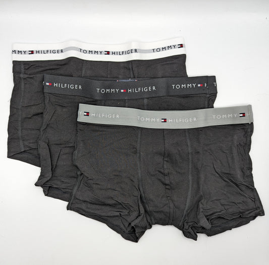 TOMMY HILFIGER 3 Pack Signature Boxer Shorts - Black