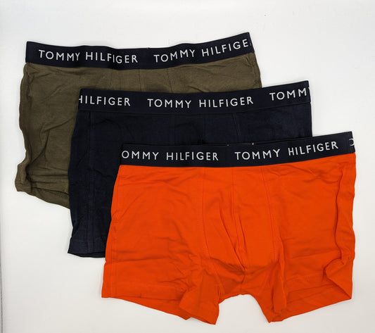 TOMMY HILFIGER 3 Pack Boxer Shorts - Orange/Green/Black