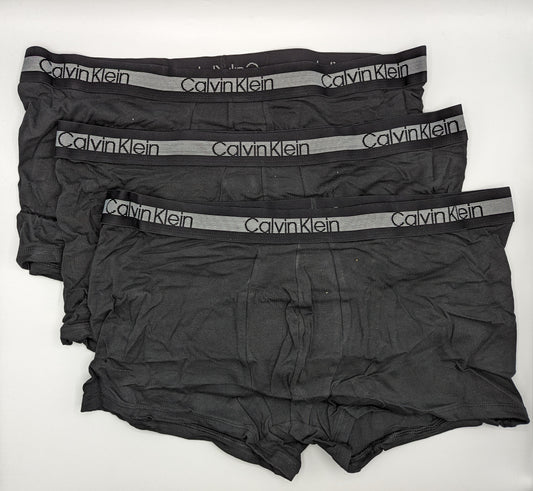 CALVIN KLEIN 3 Pack Boxer Trunks cooling- Black