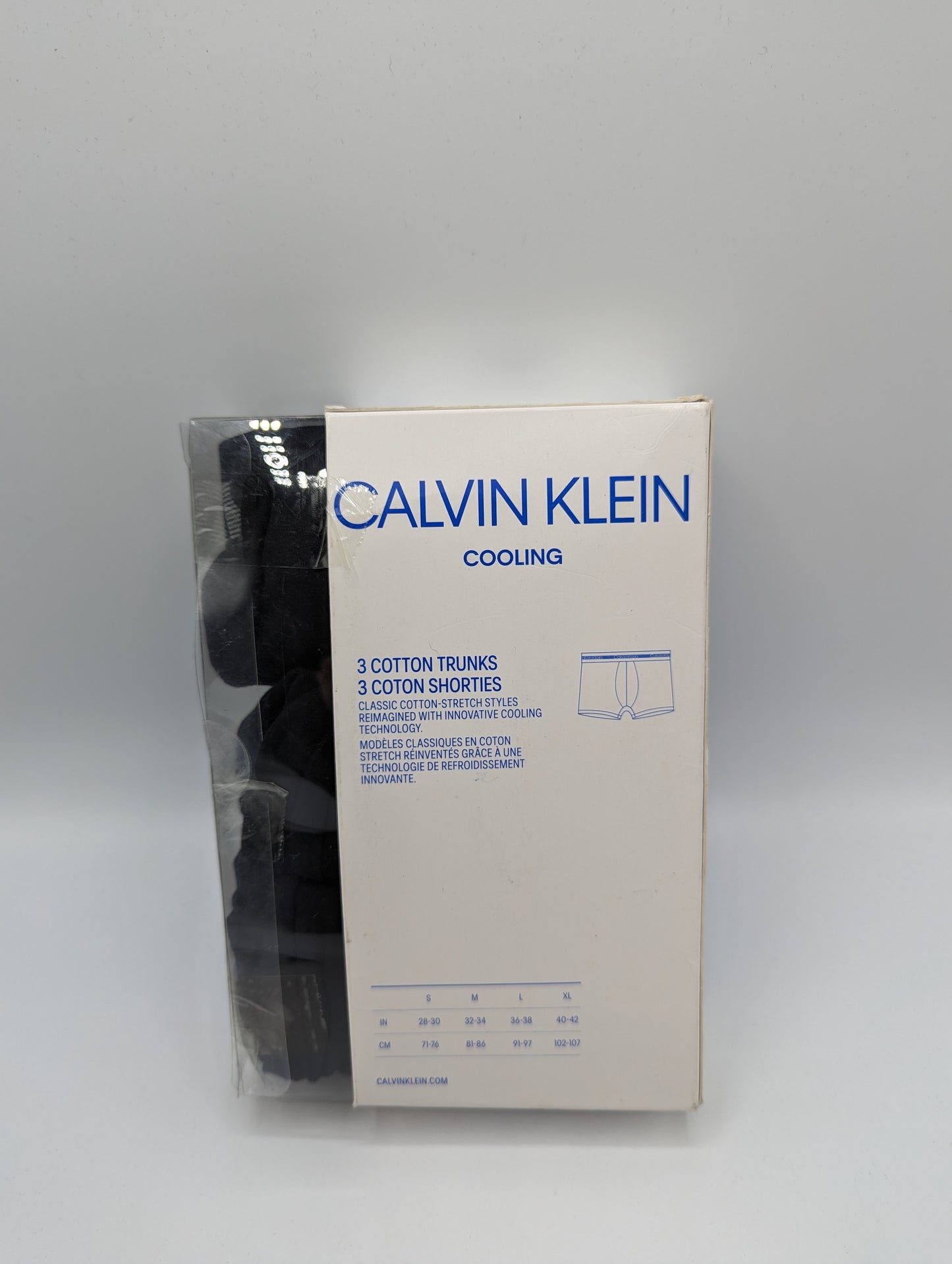 CALVIN KLEIN 3 Pack Boxer Trunks cooling- Black