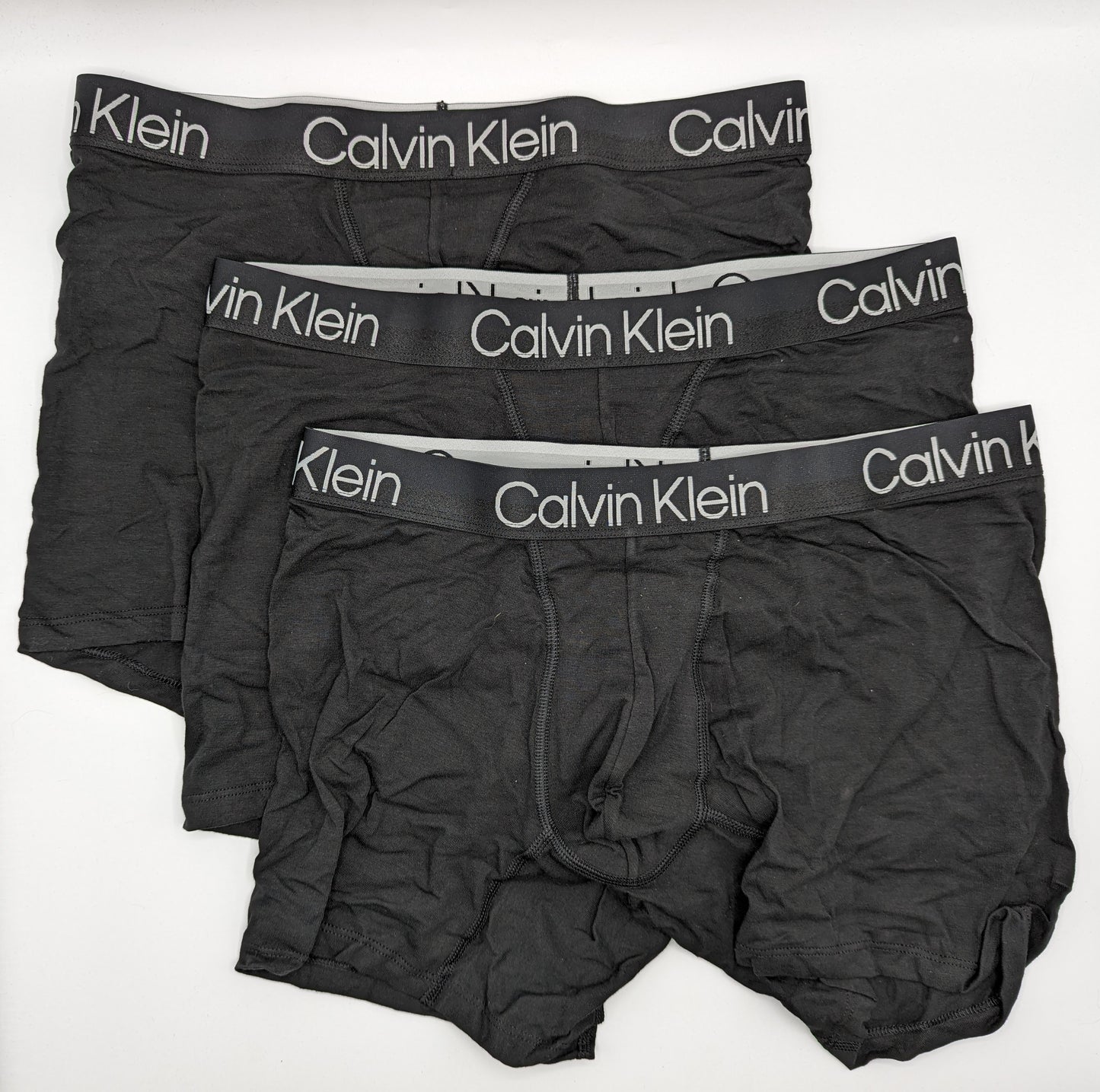 CALVIN KLEIN 3 Pack Boxer Trunks - Black