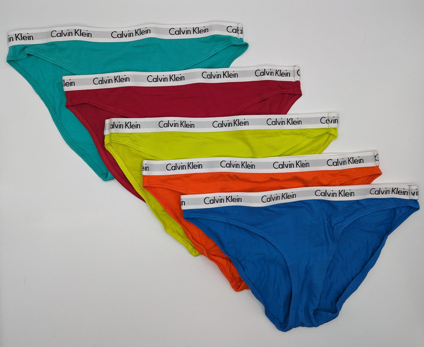 CALVIN KLEIN Thongs 5 Pack - Orange/Yellow/Pink/Blue/Green