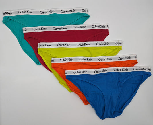 CALVIN KLEIN Thongs 5 Pack - Orange/Yellow/Pink/Blue/Green