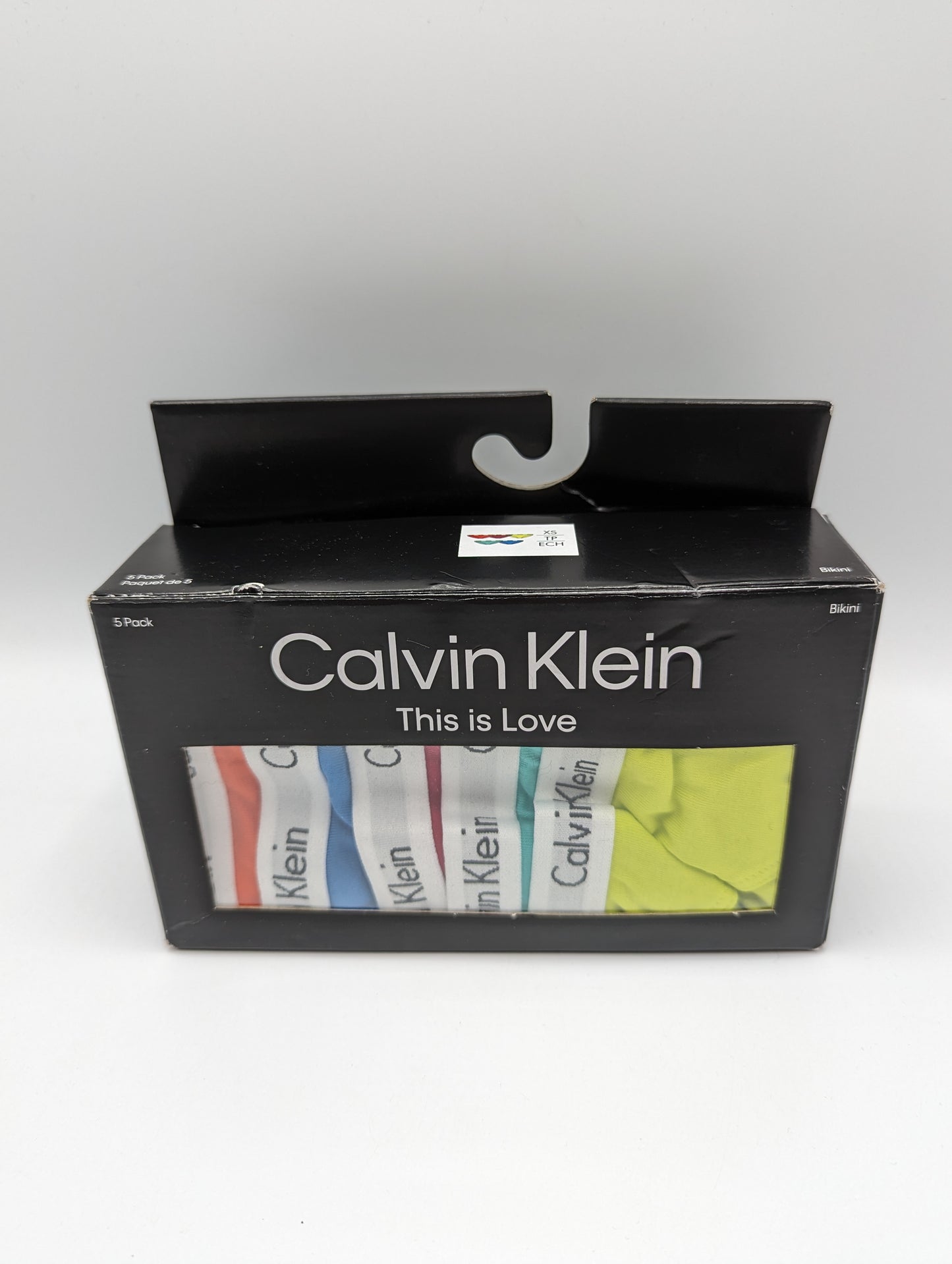 CALVIN KLEIN Thongs 5 Pack - Orange/Yellow/Pink/Blue/Green