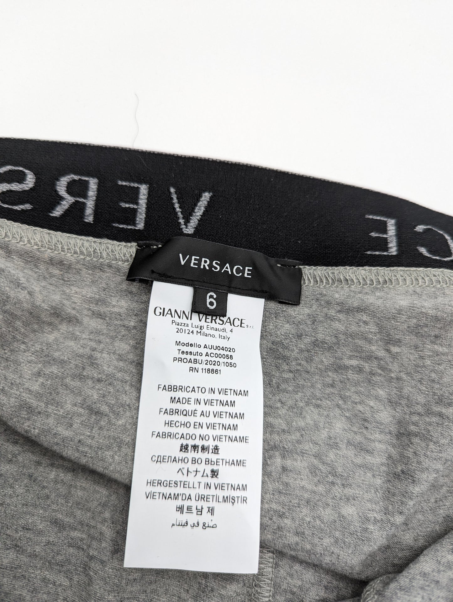 VERSACE ESSENTIALS X1 Pack Trunks - Grey