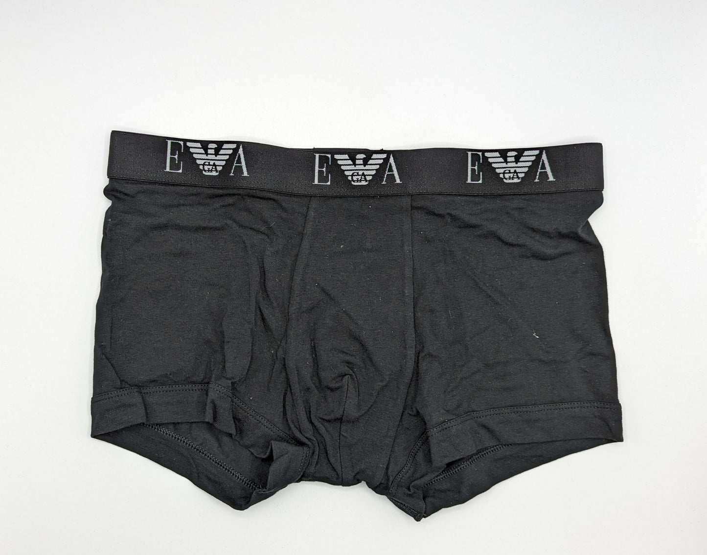 EMPORIO ARMANI Monogram 3 Pack Boxer Shorts - Black