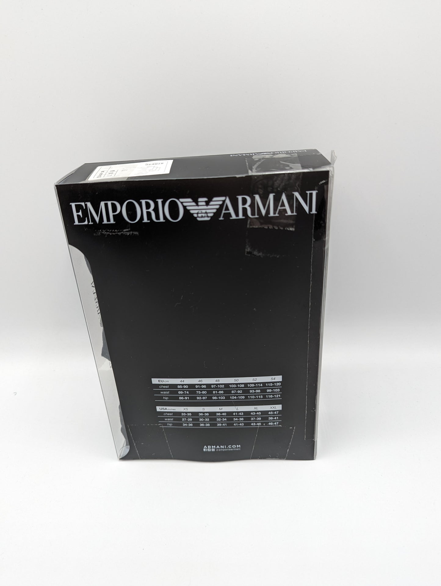 EMPORIO ARMANI Monogram 3 Pack Boxer Shorts - Black