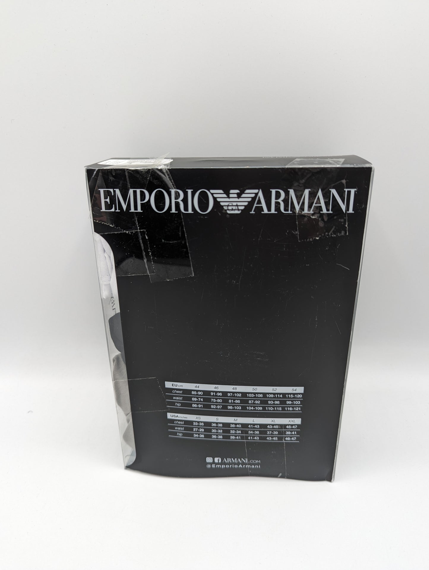 EMPORIO ARMANI Core 3 Pack Boxer Shorts - White/Black/Grey