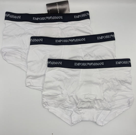 EMPORIO ARMANI Core 3 Pack Boxer Shorts - White