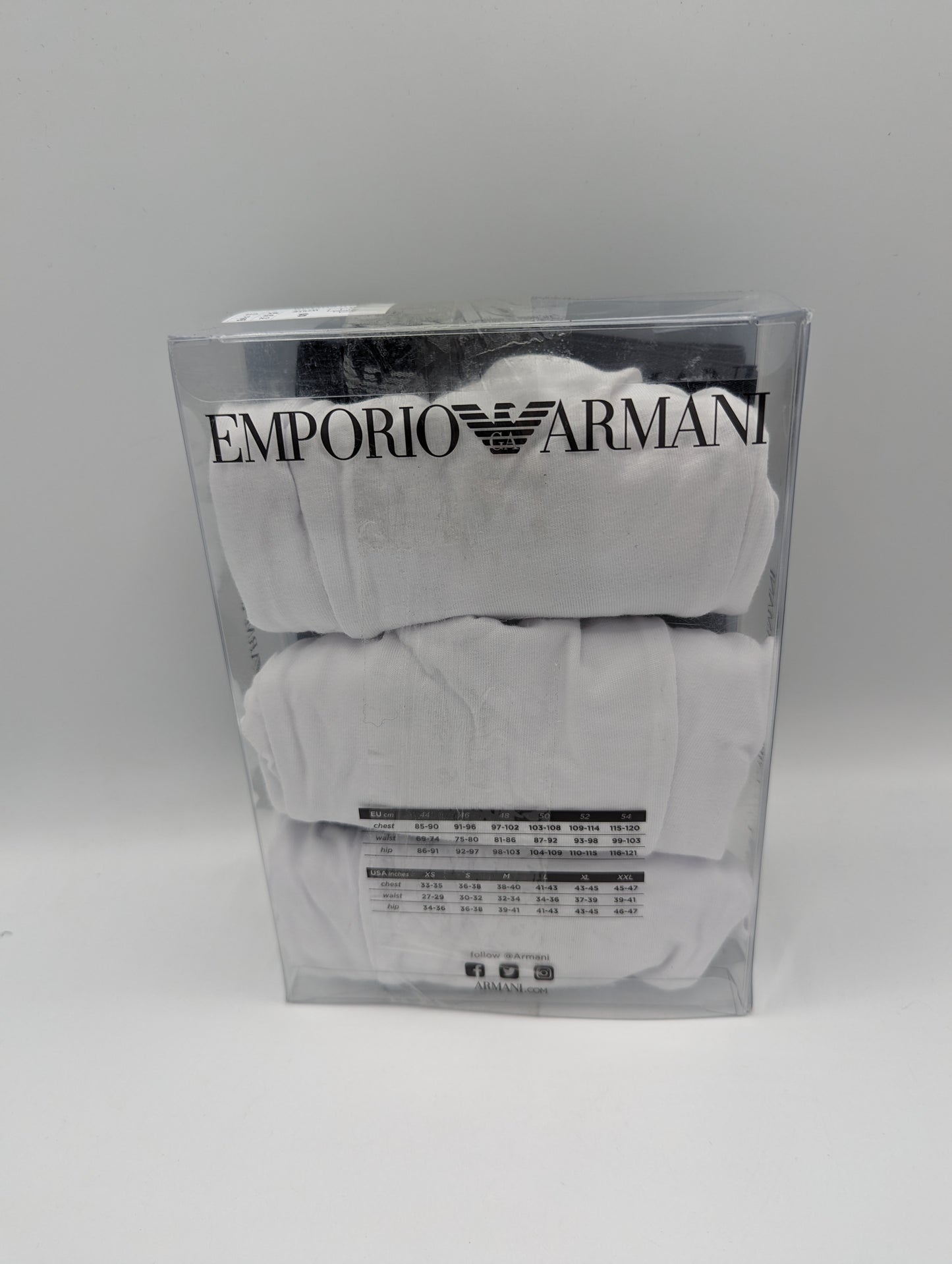 EMPORIO ARMANI Core 3 Pack Boxer Shorts - White