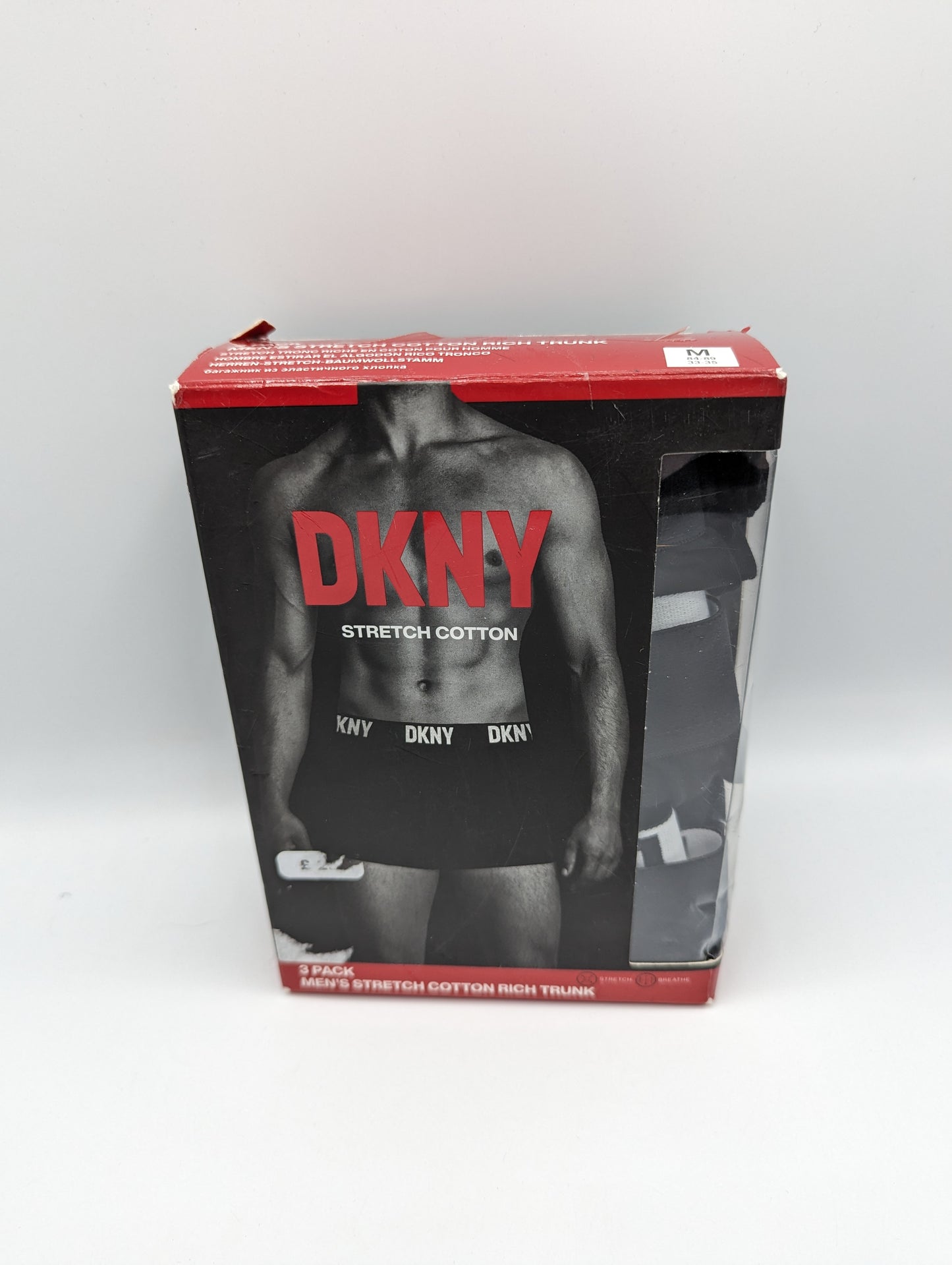 DKNY 3 Pack Boxer Trunks - Black