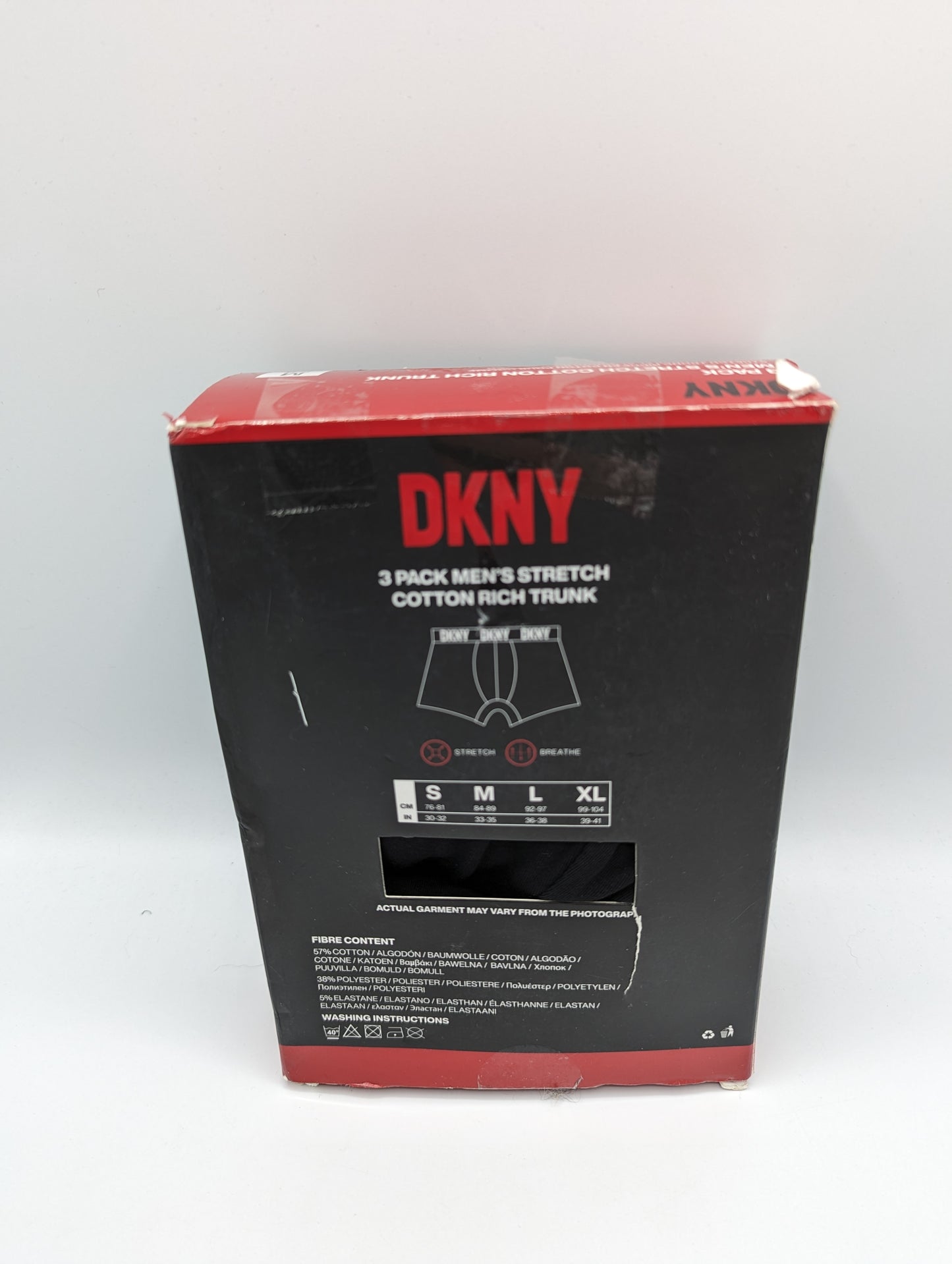 DKNY 3 Pack Boxer Trunks - Black