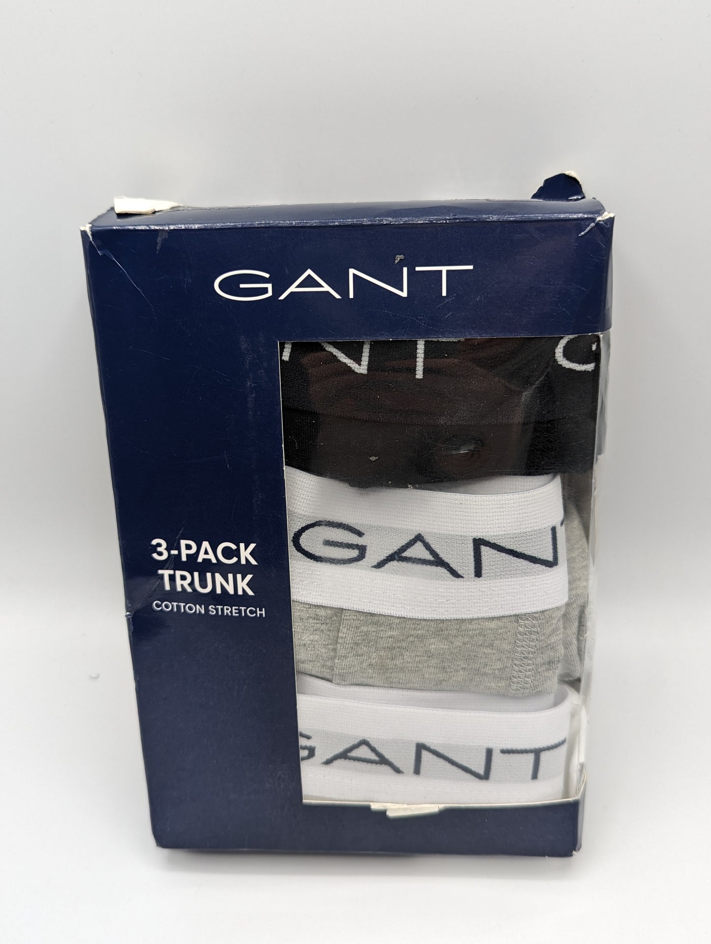 GANT 3 Pack Boxer Shorts - Grey/White/Black