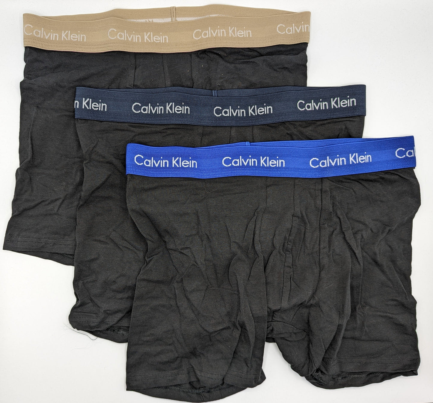 CALVIN KLEIN 3 Pack Boxer Trunks - Black